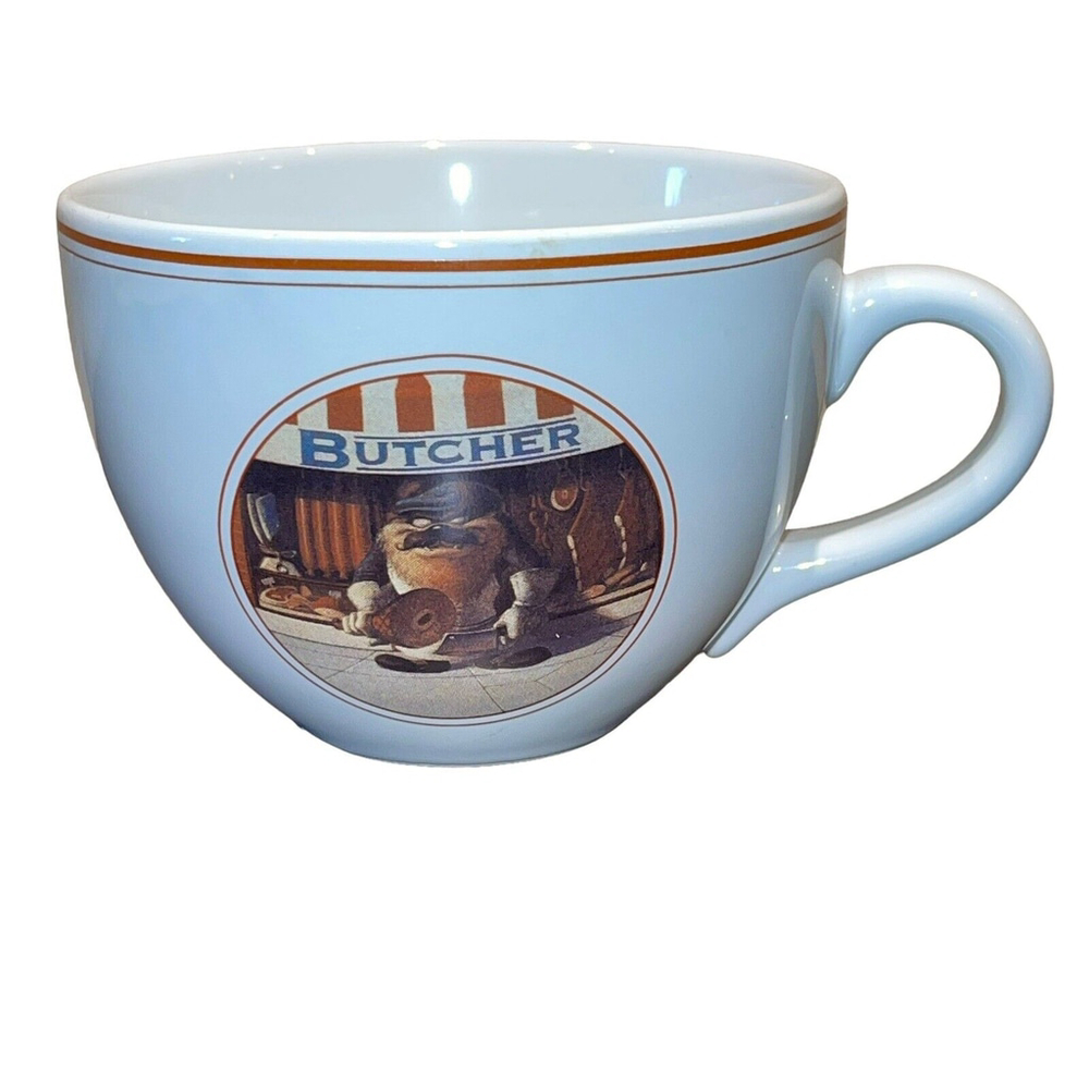 90s Vtg 1994 Warner Bros‎ Looney Tunes Delancey St Tasmanian Devil Butcher Mug